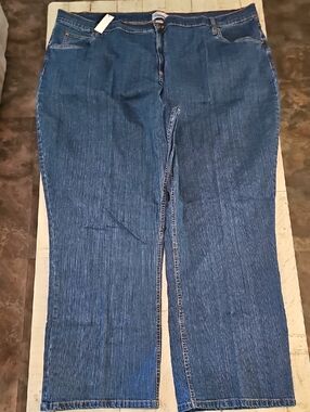 Venezia Straight-Leg Jeans in Dark Blue Denim